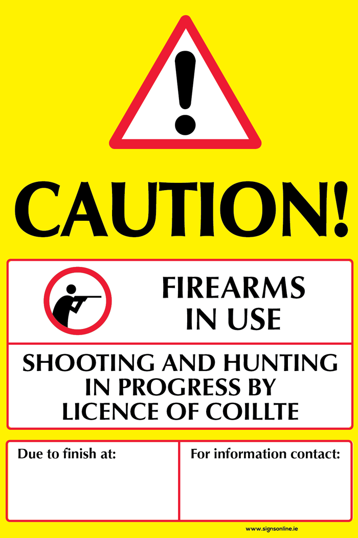 Coillte Warning Sign (Permit Holders)