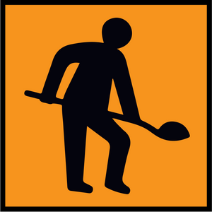 RoadWorks Sign (WK001 in Square format)
