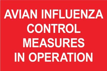 Avian Influenza Control Measures In Operation