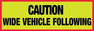 Caution Wide Load Following vehicle marker board in reflective materials, for sale at www.signsonline.ie