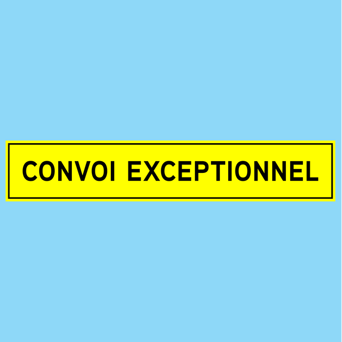 Convoi Exceptionnel Vehicle Marker Board