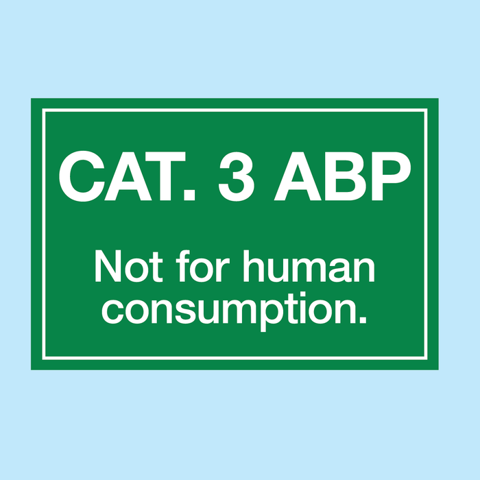 CAT 3 SIGN (Food Industry) Alternative