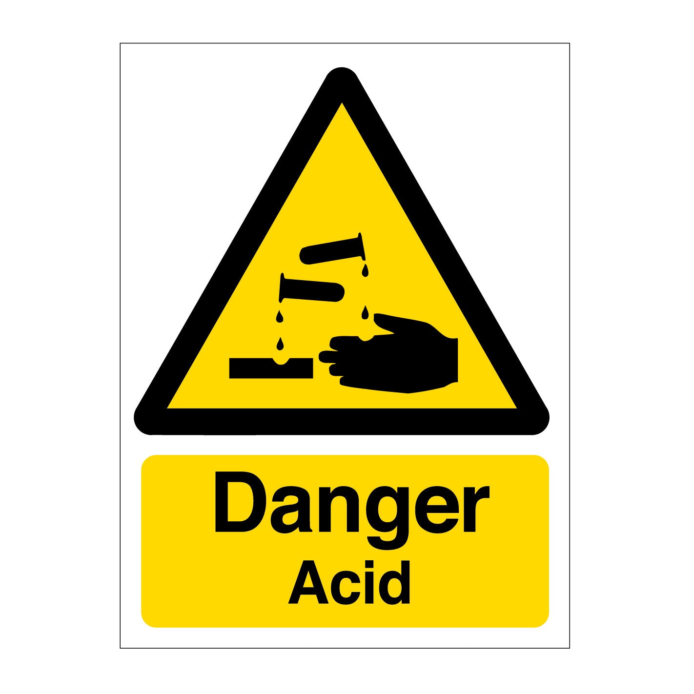 Danger Acid Sign – www.signsonline.ie