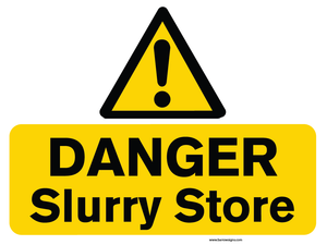 Danger Slurry Store (Landscape)