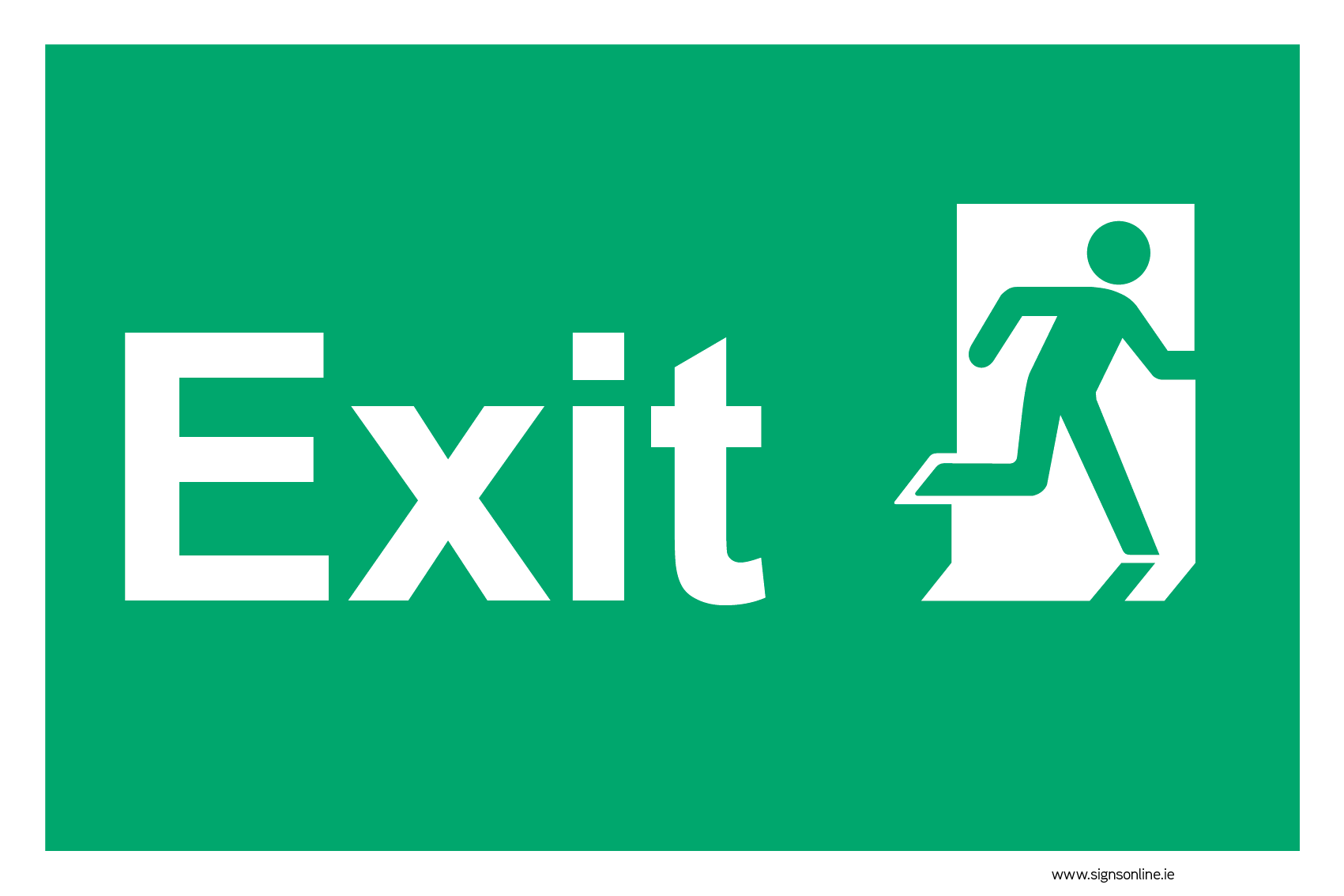 Exit Sign – www.signsonline.ie