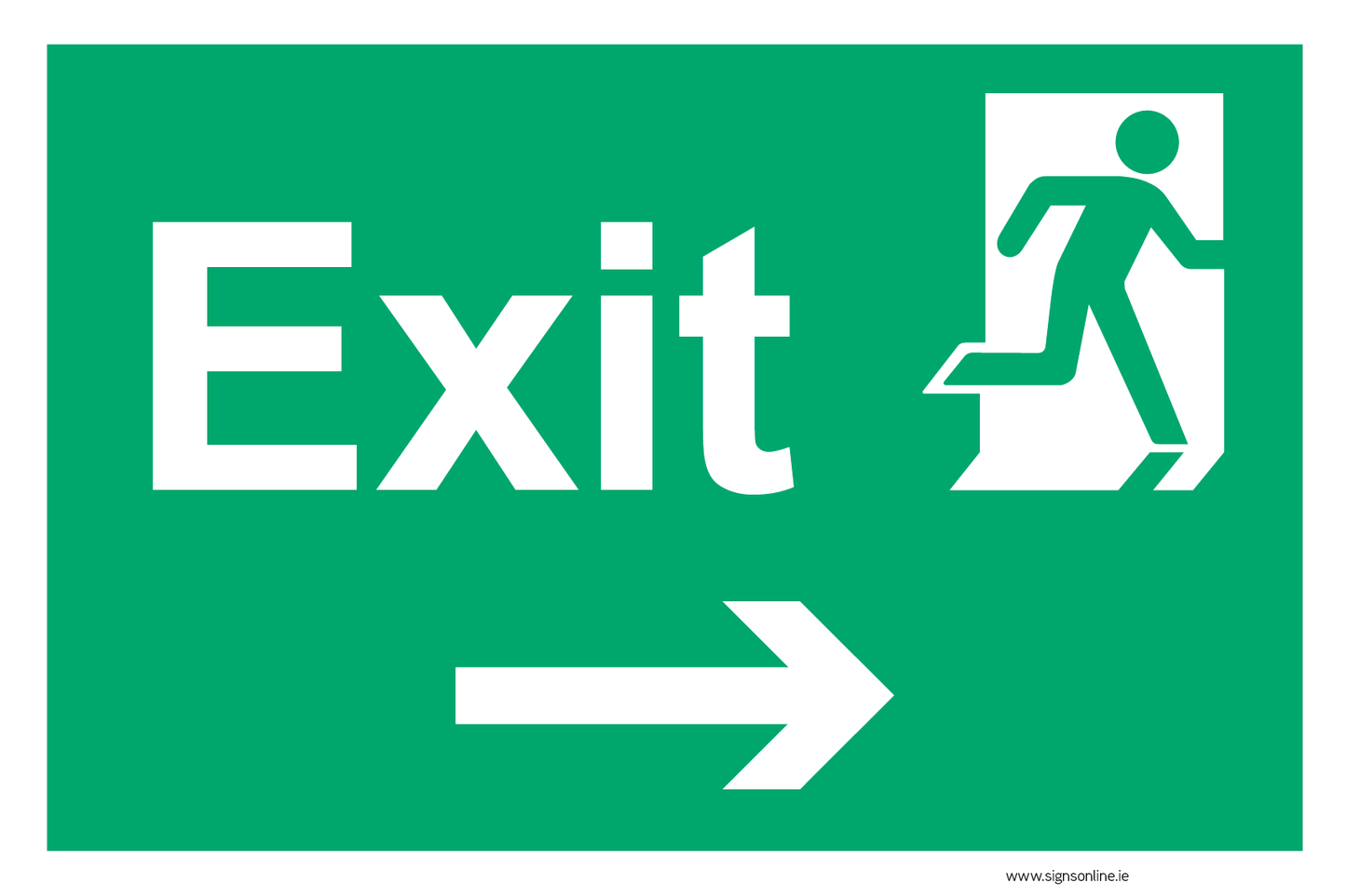 Exit Right Sign