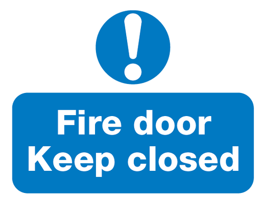 Fire Door Keep Closed sign available to buy on line for immediate delivery from www.signsonline.ie. SignsOnline.ie, a leading on line signage supplier since 2015. Best for quality and value.