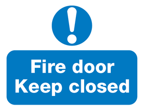 Fire Door Keep Closed sign available to buy on line for immediate delivery from www.signsonline.ie.  SignsOnline.ie, a leading on line signage supplier since 2015. Best for quality and value.