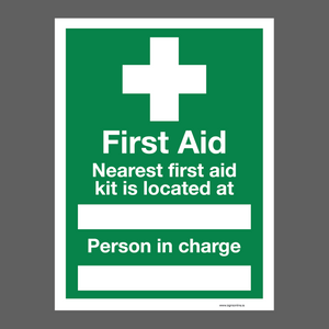 First Aid Sign for sale at www.signonline.ie