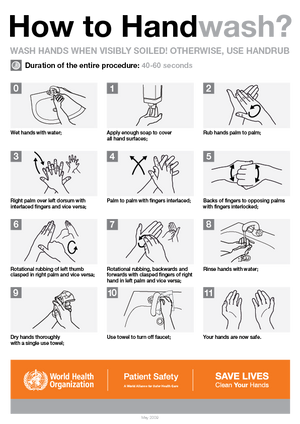 How To Hand Wash Sign