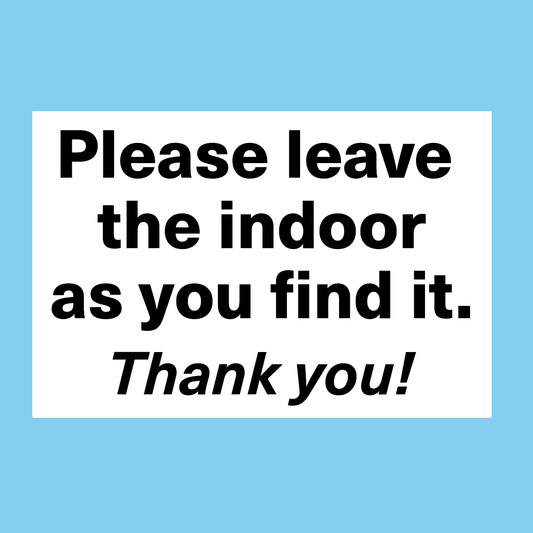 INDOOR AS YOU FIND IT