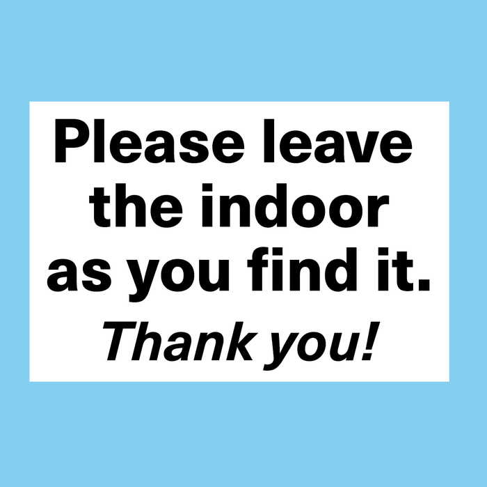 INDOOR AS YOU FIND IT