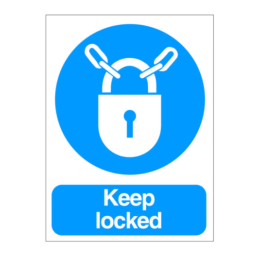 Keep Locked Sign