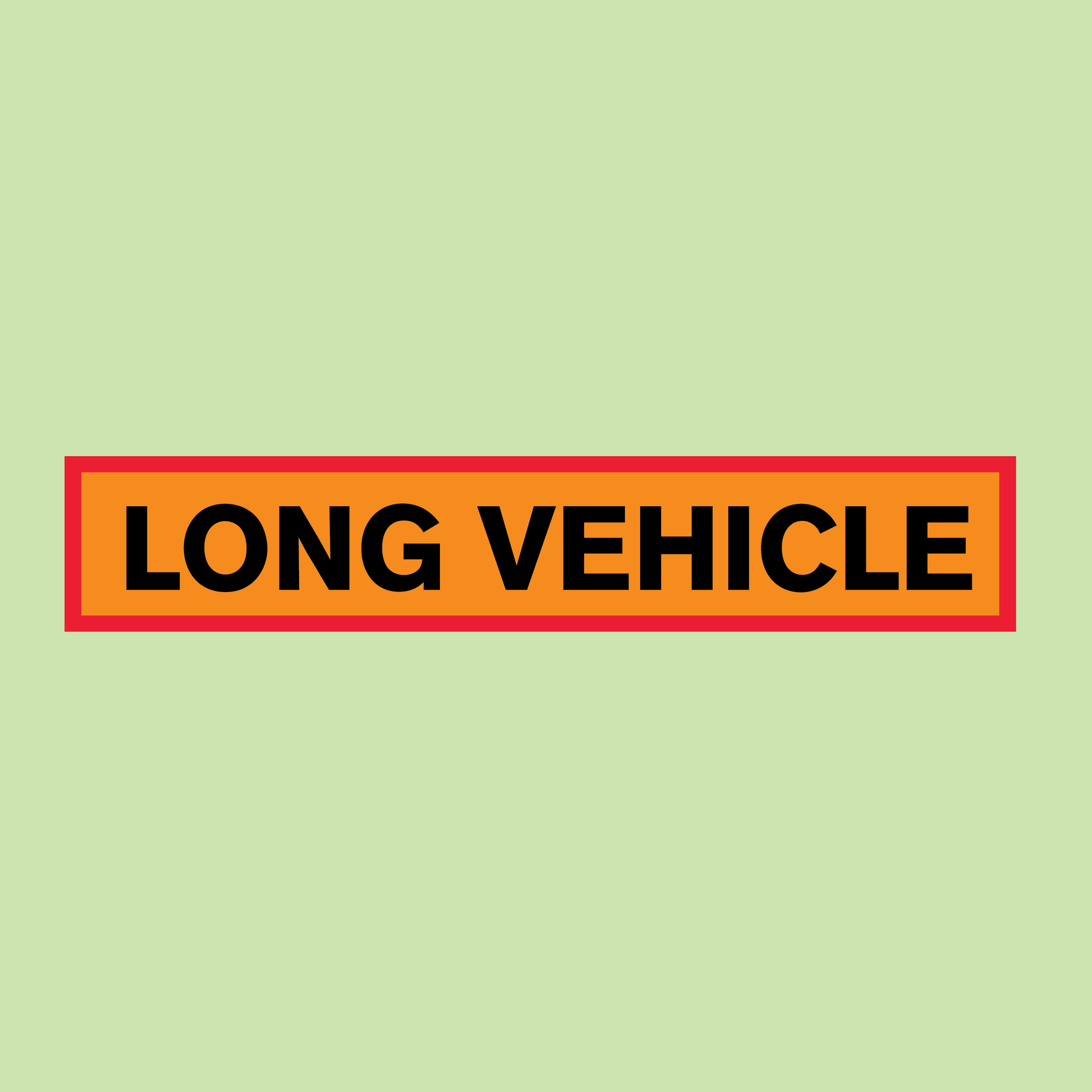 Long Vehicle Marker Board available with express delivery from Barrow Signs
