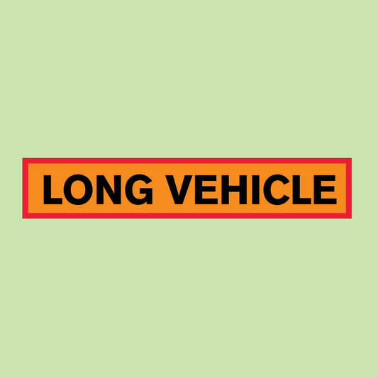 Long Vehicle Marker Board available with express delivery from Barrow Signs