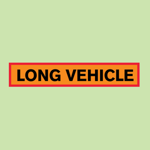 Long Vehicle Marker Board available with express delivery from Barrow Signs