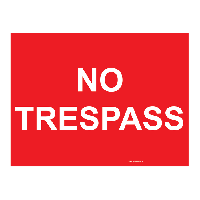 No Trespass