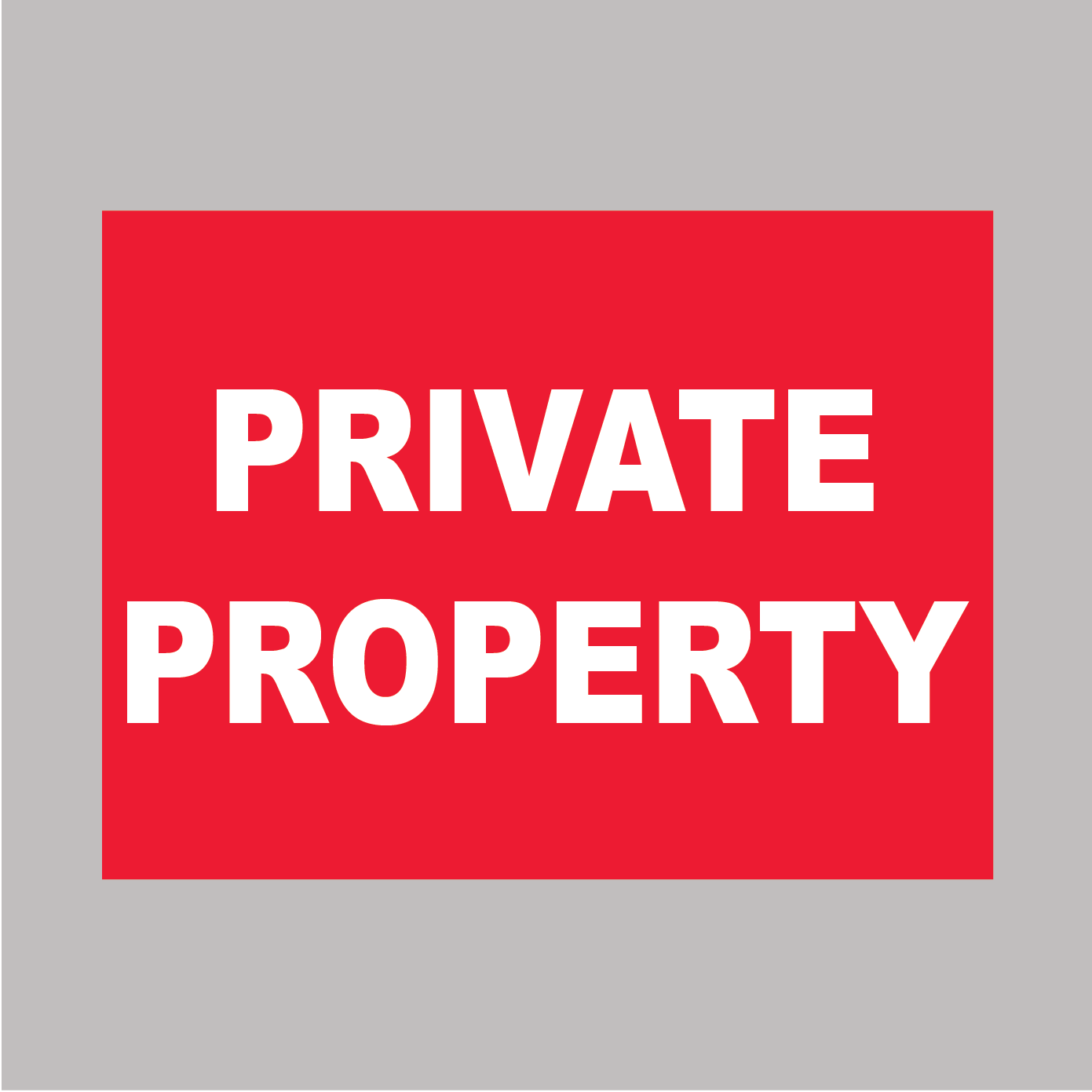 private property sign available from www.barrowsigns.com