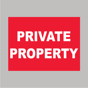 private property sign available from www.barrowsigns.com