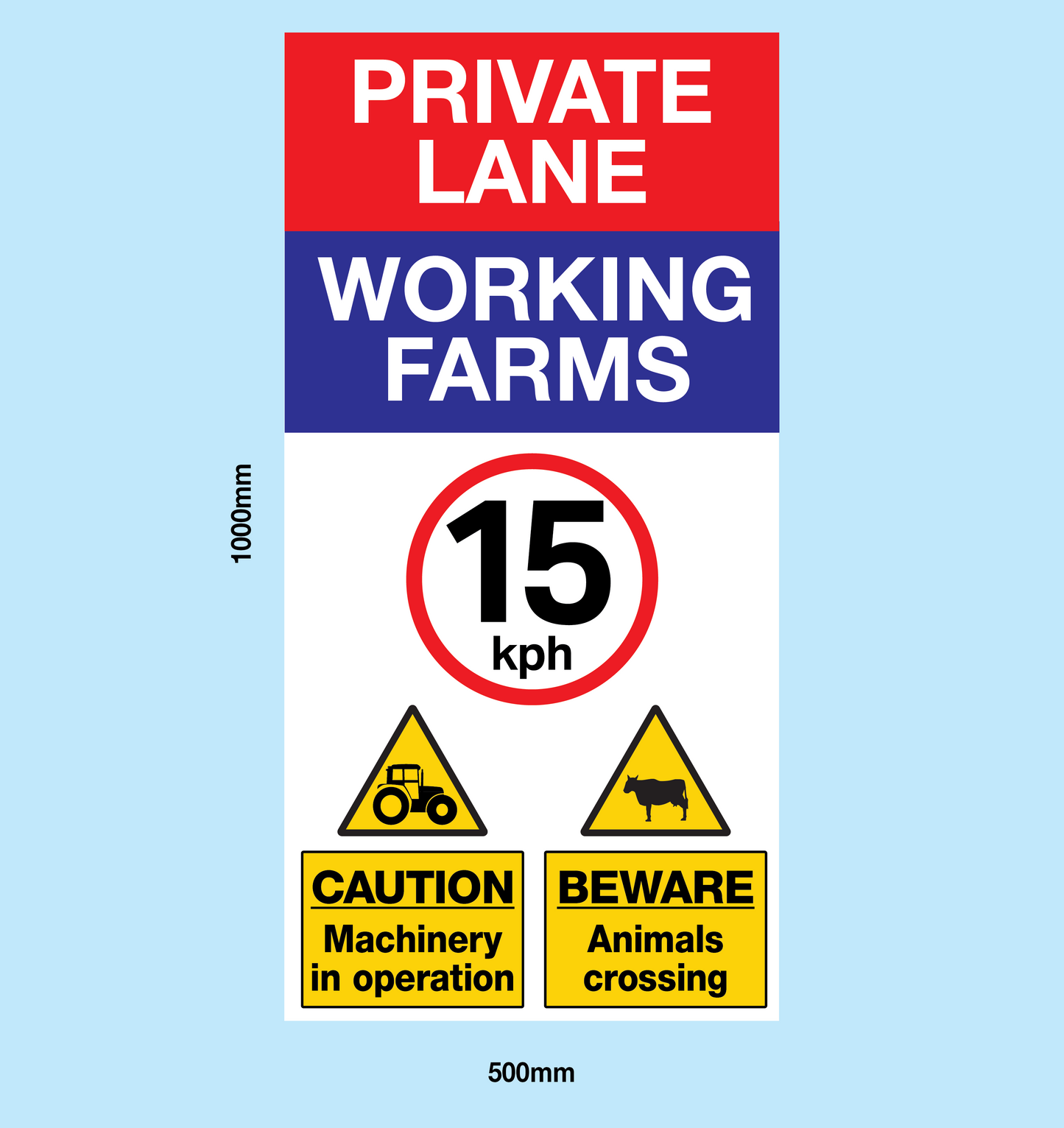 Private Lane Sign
