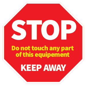 Stop! Keep Away self adhesive vinyl sticker for sale at www.signsonlin.ie