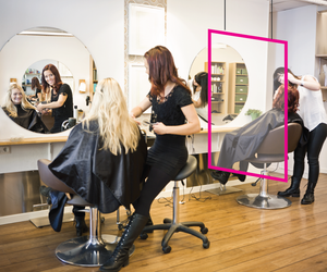 Salon Chair Divider / Sneeze Guard