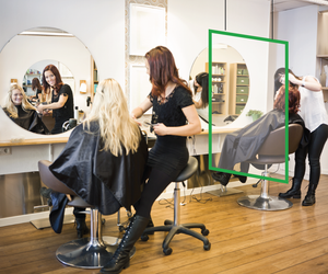 Salon Chair Divider / Sneeze Guard