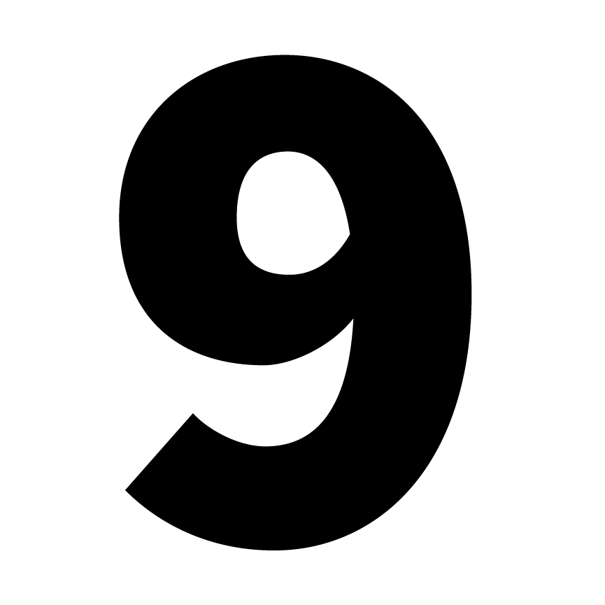 Number Signs (300mm x 300mm)
