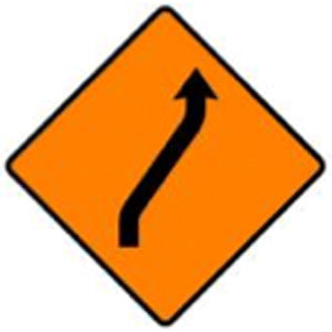 WK 013 Return to Main Carriageway Sign