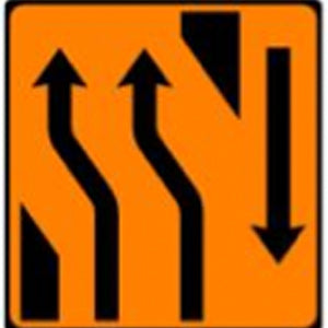 WK 023 Two-lane Crossover (Back) Sign