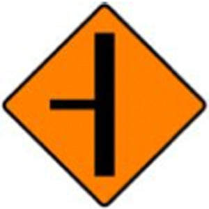 WK 050 Side Road on Left Sign from barrowsigns.com