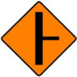 WK 051 Side Road on Right Sign from barrowsigns.com