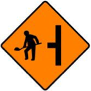 WK 052 Site Access on Left Sign from barrowsigns.com