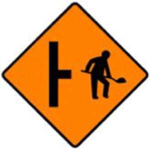 WK 053 Site Access on Right Sign from barrowsigns.com