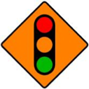 WK 060 Temporary Traffic Signals Sign