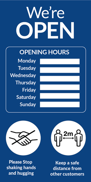 We're Open