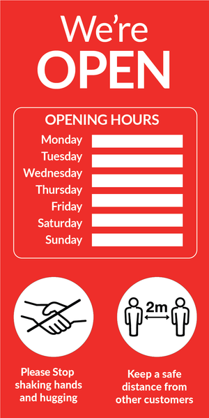 We're Open