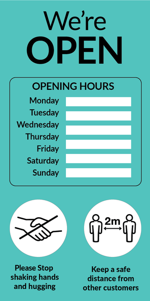 We're Open