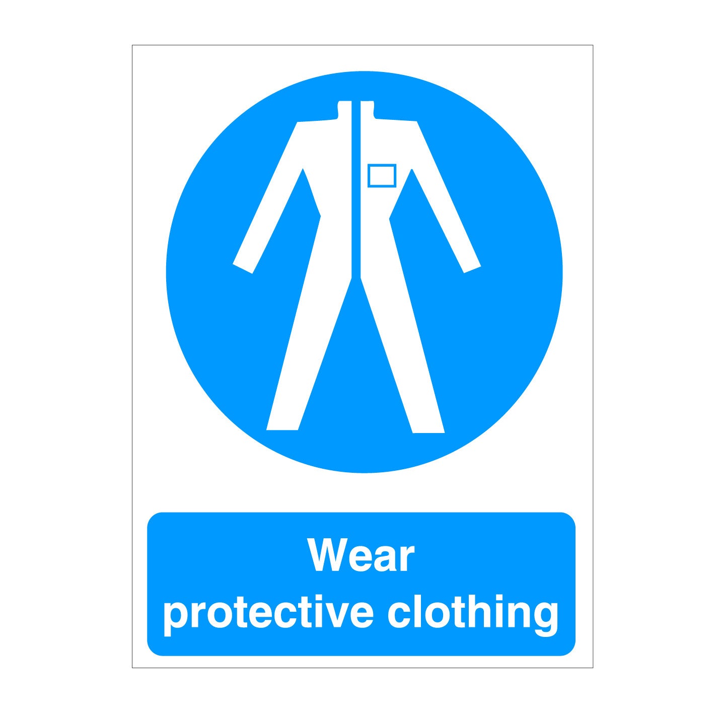 Wear Protective Clothing Sign – www.signsonline.ie