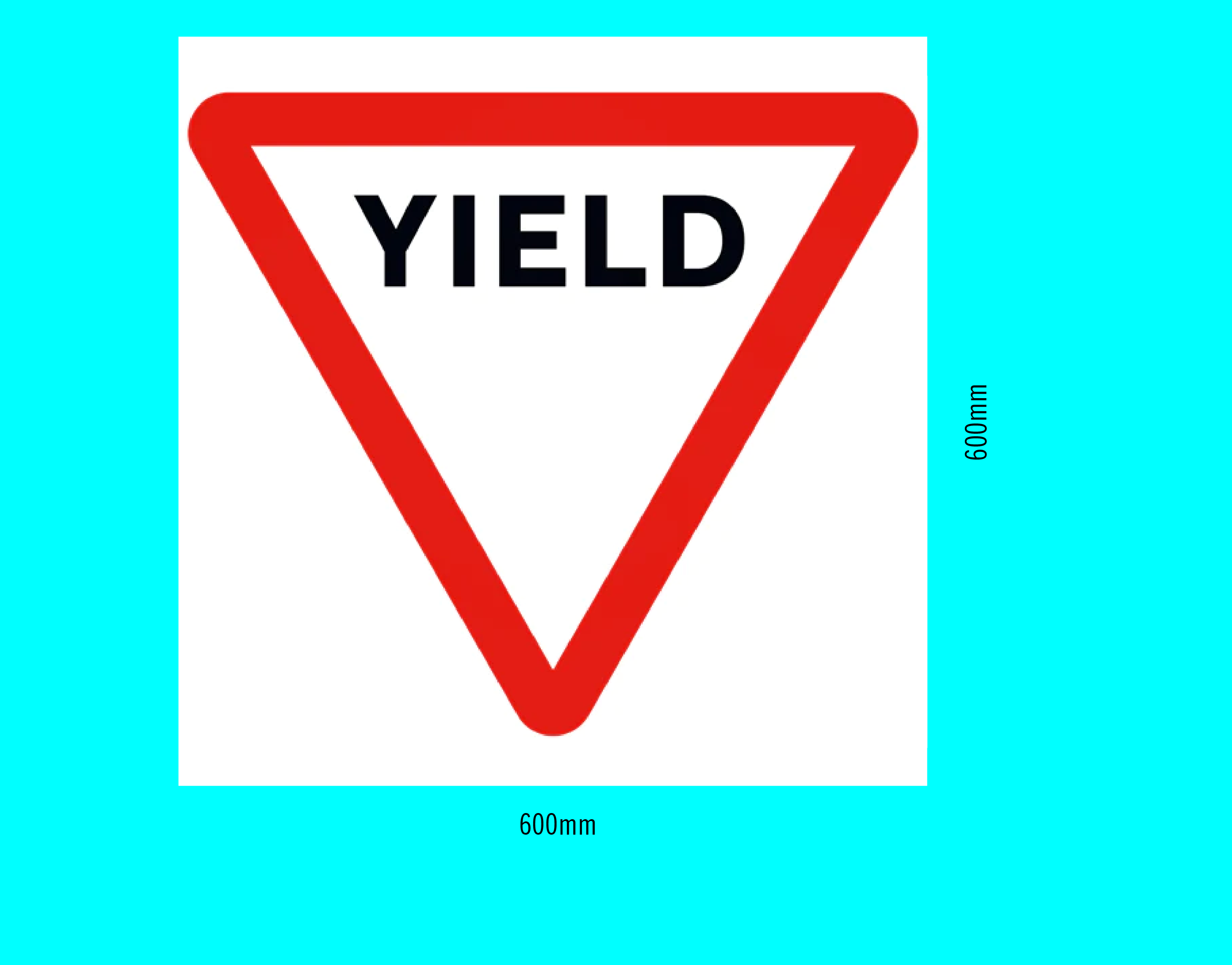 Yield Sign Installation Construction Site Safety Sign (SQUARE FORMAT) – www.signsonline.ie