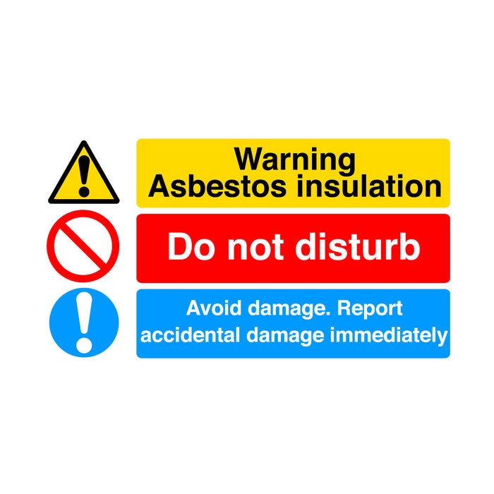 Warning Asbestos Insulation Sign