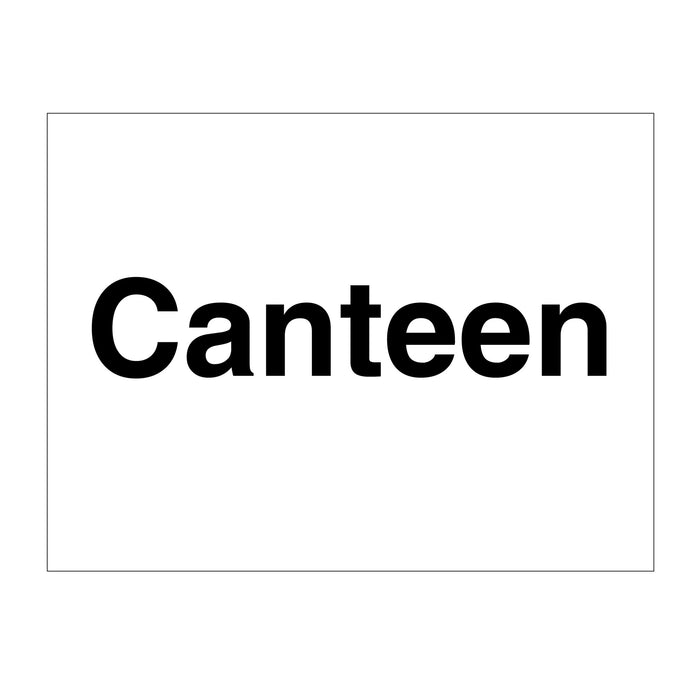 Door Sign Canteen
