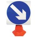 Cone Mounted ARROW Sign