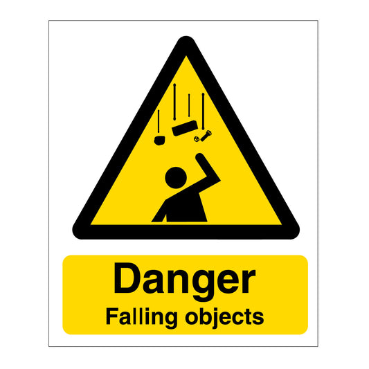 Danger Falling Objects Sign
