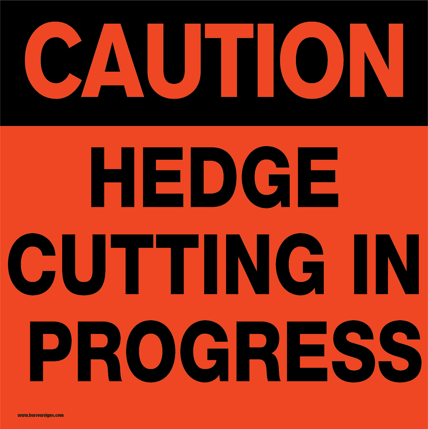 One Pair Of Hedge Cutting Signs Panels Only 600mm X 600mm (no Frame)