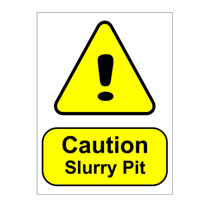 Caution Surry Pit Sign