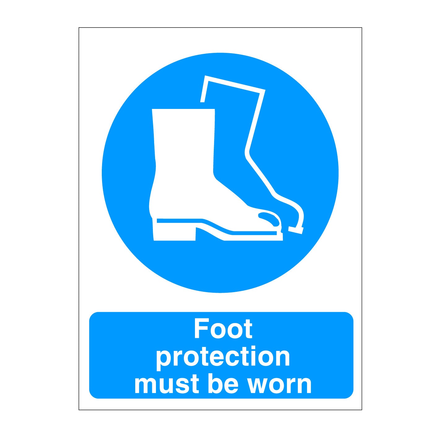 Foot Protection Must Be Worn Sign