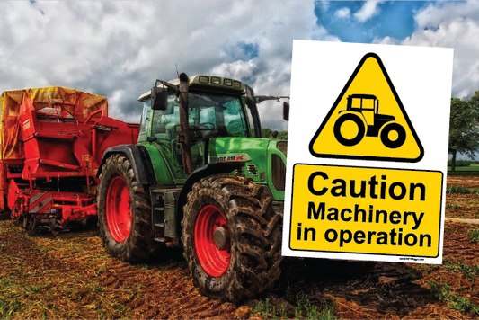 Caution Machinery In Operation Sign