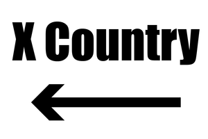 Cross Country Directional Sign