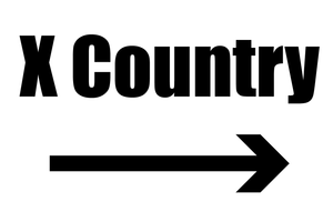 Cross Country Directional Sign
